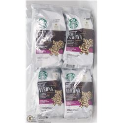 4 PACKS OF STARBUCKS COFFEE