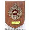 Image 1 : METAL CANADA ENGINEERS WOODEN PLAQUE.