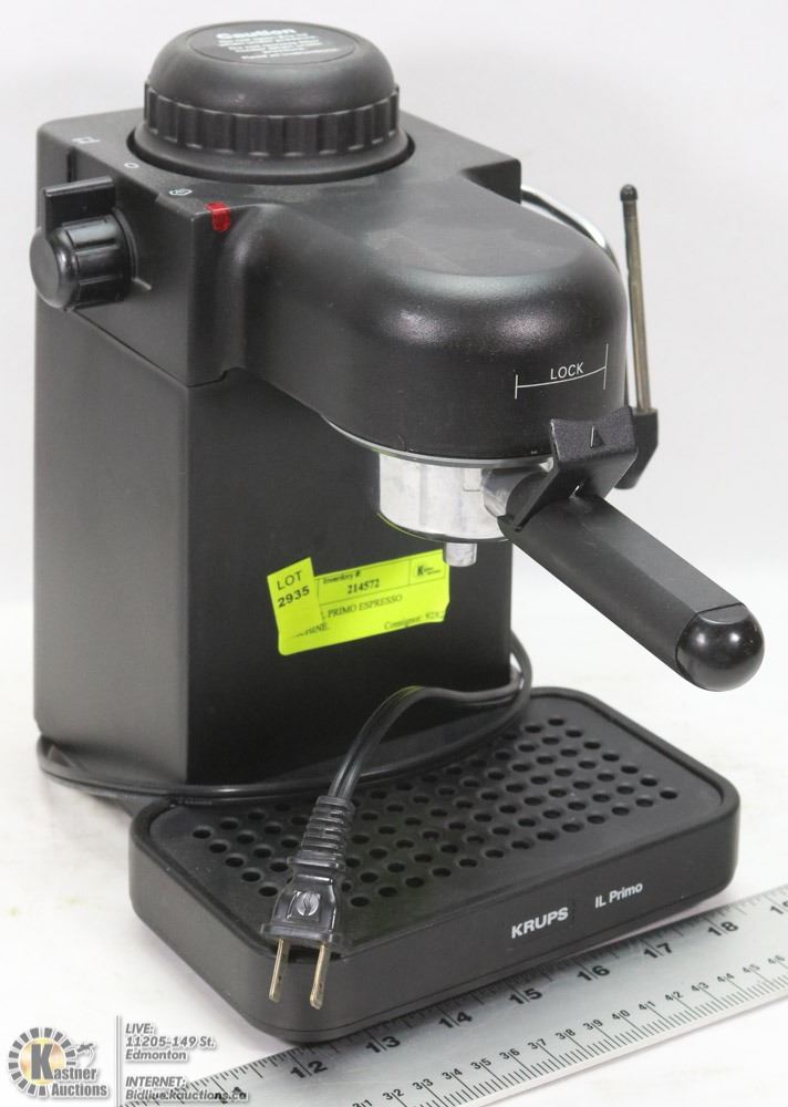 KRUPS IL PRIMO ESPRESSO MACHINE.