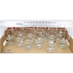 LOT OF 11- 1988 CALGARY OLYMPICS GLASSWARE.