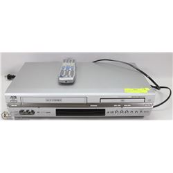 JVC DVD VHS PLAYER WITH REMOTE