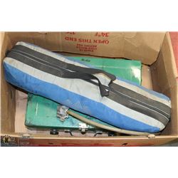 COLEMAN PROPANE CAMP STOVE & TERA GEAR TENT.