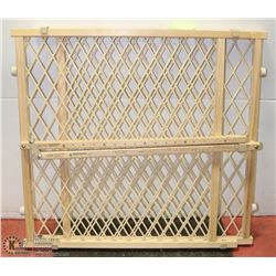 WOODEN BABY GATE.