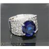 Image 1 : BLUE STONE DESIGNER RING SIZE 7
