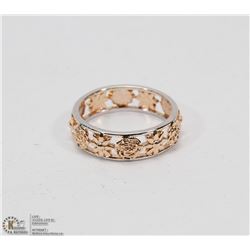3 D FLORAL MOTIF LADIES BAND SIZE 9