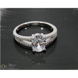 FAUX DIAMOND SET IN STERLING SILVER