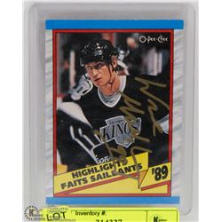 SIGNED WAYNE GRETZKY HOCKEY CARD