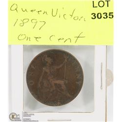1897 QUEEN VICTORIA ONE CENT
