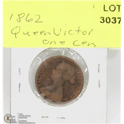 1862 QUEEN VICTORIA ONE CENT