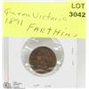 Image 1 : 1891 QUEEN VICTORIA FARTHING