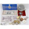 Image 1 : BAG OF ASSORTED COINS & WORLD MONEY