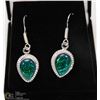 Image 1 : #42-AUSTRALIAN TRIPLE OPAL GEMSTONE EARRINGS