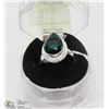 Image 1 : #58-CHROME DIOPSIDE GEMSTONE RING