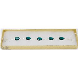 #62-CHROME DIOPSIDE GEMSTONE BRACELET