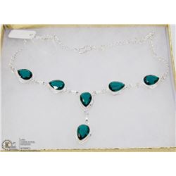 #56-CHROME DIOPSIDE GEMSTONE NECKLACE