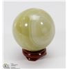 Image 1 : #27-GREEN ONYX POLISH SPHERE BALL 46.8MM