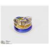 Image 1 : #1) MURANO 3 TONE 24K GLASS RING (JEWELRY)