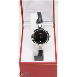 #4) KEZZI LADIES BLACK STRAP WATCH