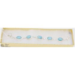 #55-CARIBBEAN LARIMAR GEMSTONE BRACELET