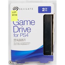 SEAGATE 2TB GAME DRIVE FOR PS4