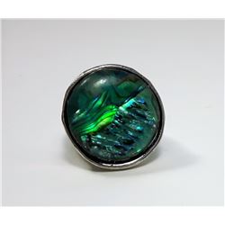 12 - STATEMENT ROUND GREEN ABALONE