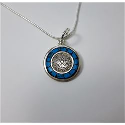 10 - STAMPED 925 & INLAID TURQUOISE