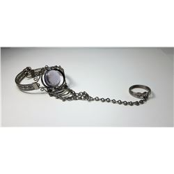 5 - BANGLE BRACELET WITH MAUVE