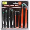 Image 1 : NEW 7PC TWEEZERS SET