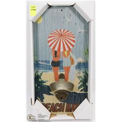 NEW BEACH BAR WALL MOUNTABLE BOTTLE OPENER