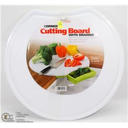 NEW HANDY GOURMET CORNER CUTTING BOARD WITH