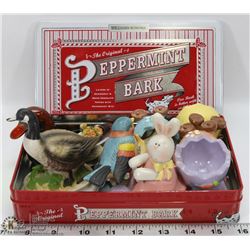 VINTAGE TIN OF COLLECTIBLES