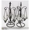 Image 1 : WROUGHT IRON HANGING CANDLE LAMPS