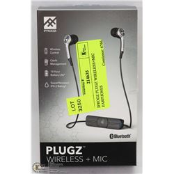 IFROGZ PLUGZ WIRELESS+MIC EARPHONES