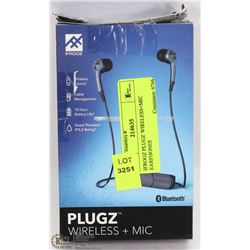 IFROGZ PLUGZ WIRELESS+MIC EARPHONES