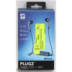 IFROGZ PLUGZ WIRELESS+MIC EARPHONES