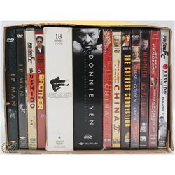 BOX W/ MARTIAL ARTS / ASIAN DVD & COLLECTOR SETS