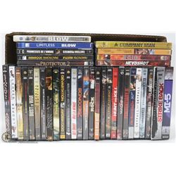 BOX W/ 36 ACTION DVDS
