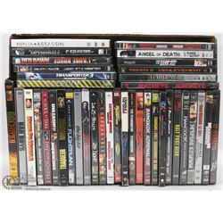 BOX W/ 39 ACTION DVDS