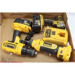 DEWALT 18 VOLT CORDLESS TOOL LOT - 1/4" IMPACT