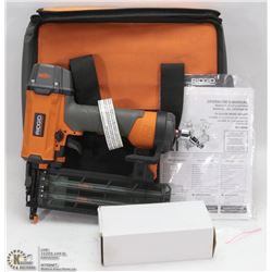 NEW RIDGID PNEUMATIC 18 GAUGE BRAD NAILER W/ CASE