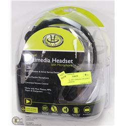 UNIVERSAL MULTIMEDIA HEADSET W/ MICROPHONE