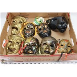 FLAT OF ASSORTED DECORATIVE MASKS