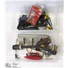 Image 1 : PAIR OF PLASTIC BINS WITH VARIOUS TOOLS INCLUDING