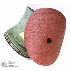 LOT OF ALUMINUM OXIDE RESIN FIBRE ABRASIVE DISCS