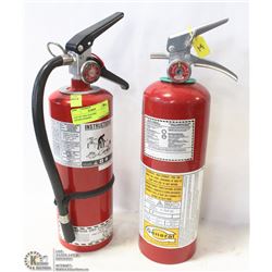 LOT OF TWO 5LB FIRE EXTINGUISHERS.