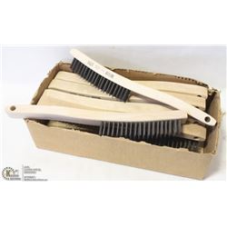 CASE OF TWELVE 13-3/4" WIRE BRUSHES
