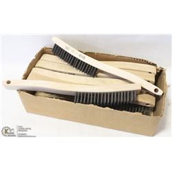 CASE OF TWELVE 13-3/4" WIRE BRUSHES