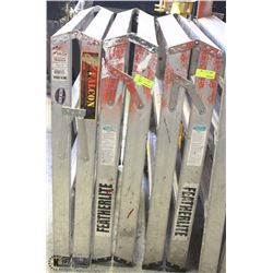 LOT OF THREE 3FT ALUMINUM SAWHORSES