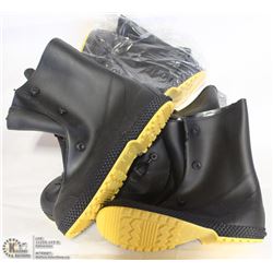 3 NEW PAIRS OF SERVUS RUBBER OVER-BOOTS SIZE: 6-8