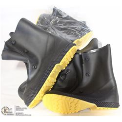 3 NEW PAIRS OF SERVUS RUBBER OVER-BOOTS SIZE: 6-8